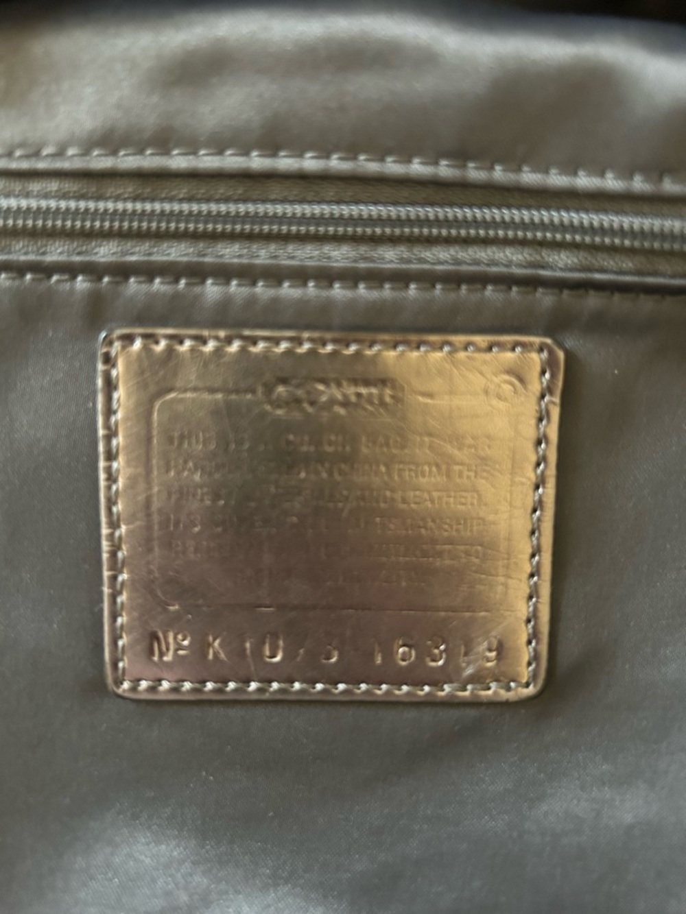 Coach Poppy Black Denim Rhinestone Tote 16319 - Picture 4 of 16